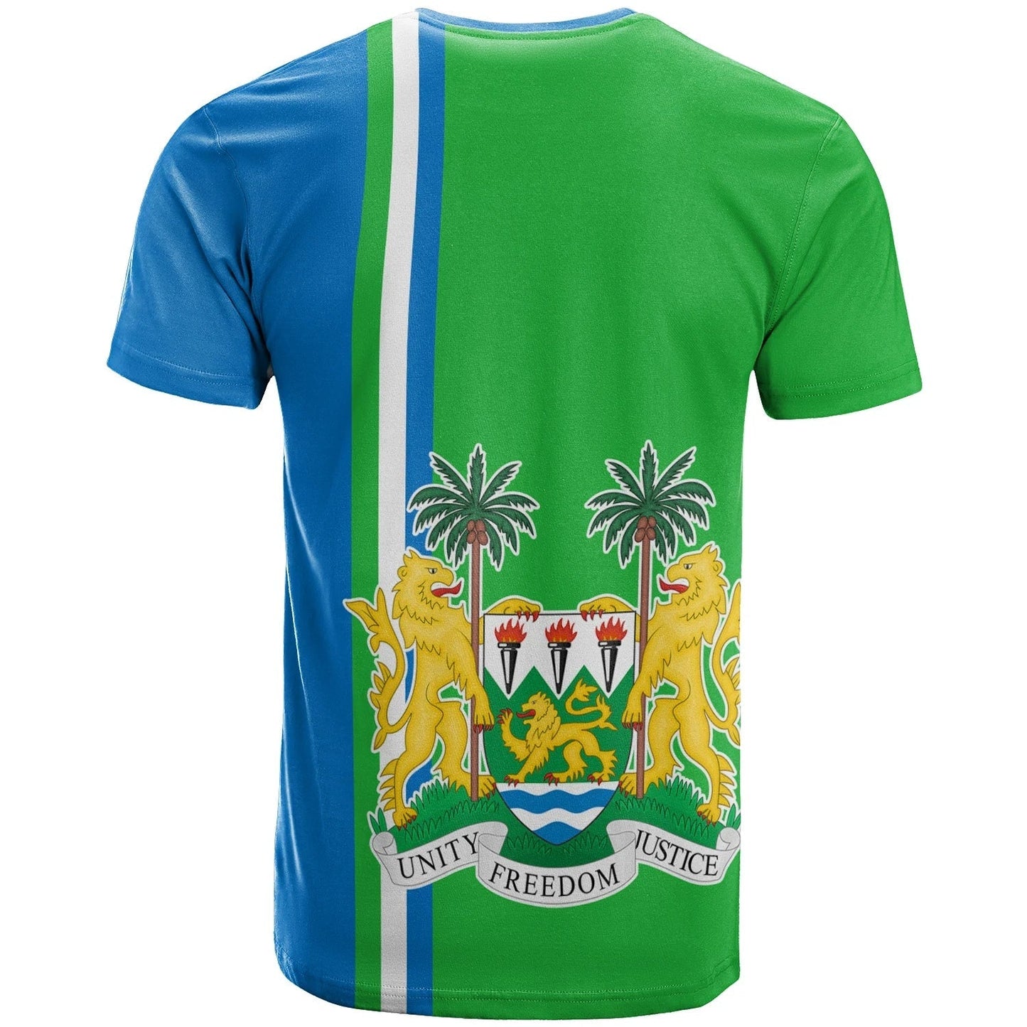 Sierra Leone T-Shirt Line Style Graphic Tee