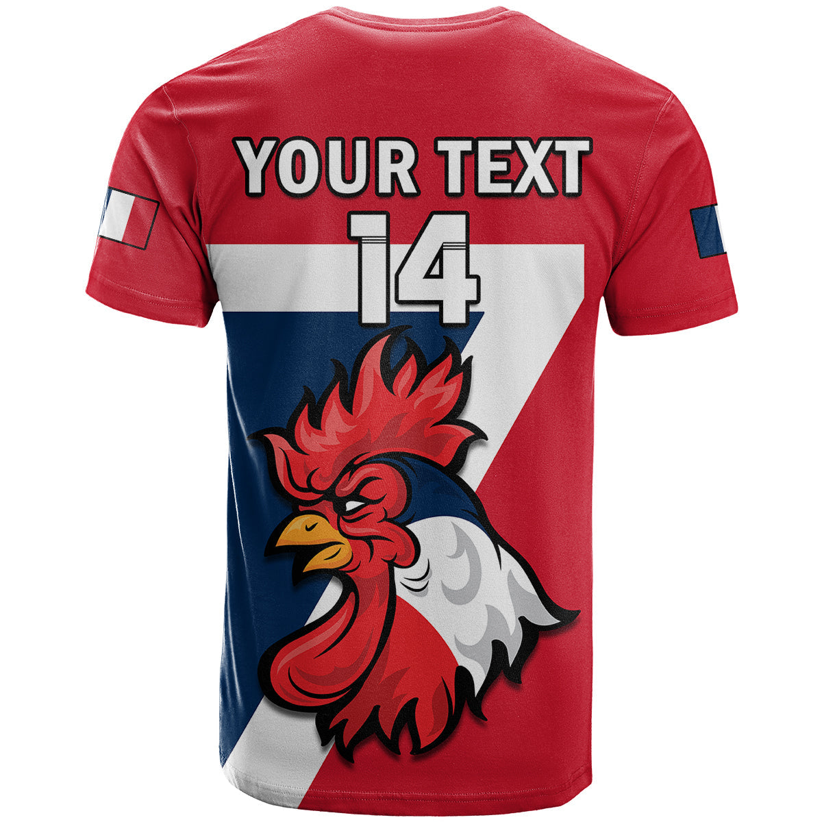Custom France Rugby 7s Sporty Style T-Shirt Graphic Tee