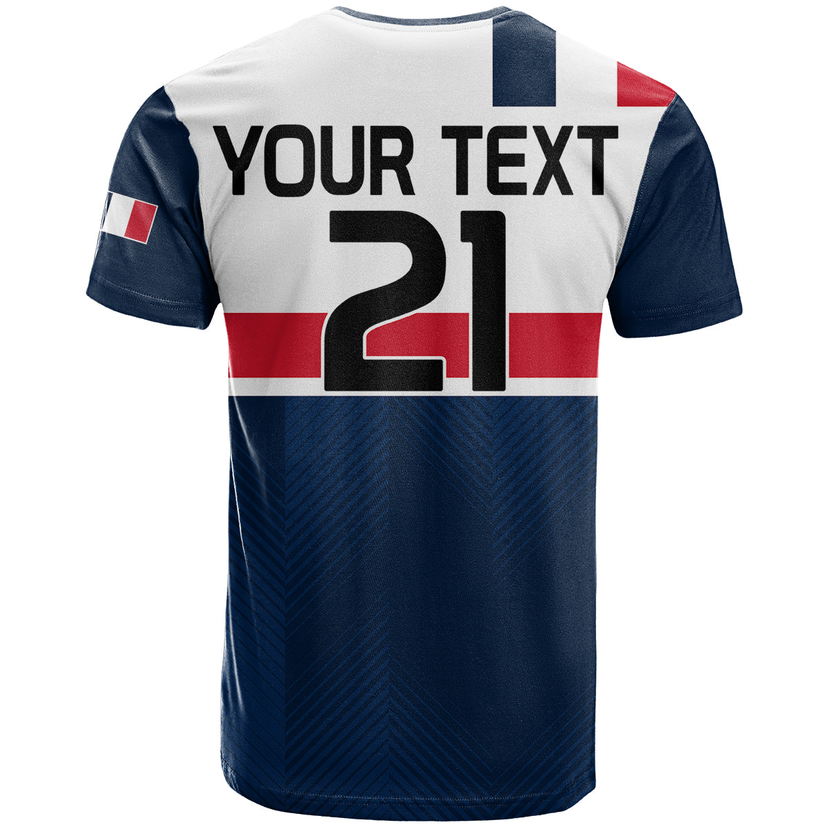 Custom France Rugby 7s Le XV de France T-Shirt Graphic Tee