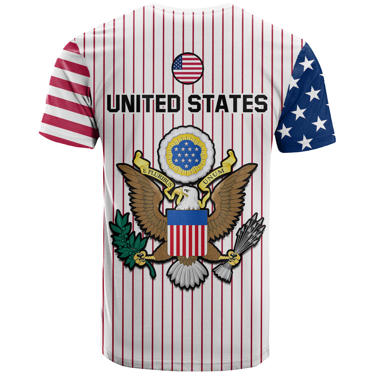 United States Baseball USA Coat Of Arms T-Shirt Graphic Tee