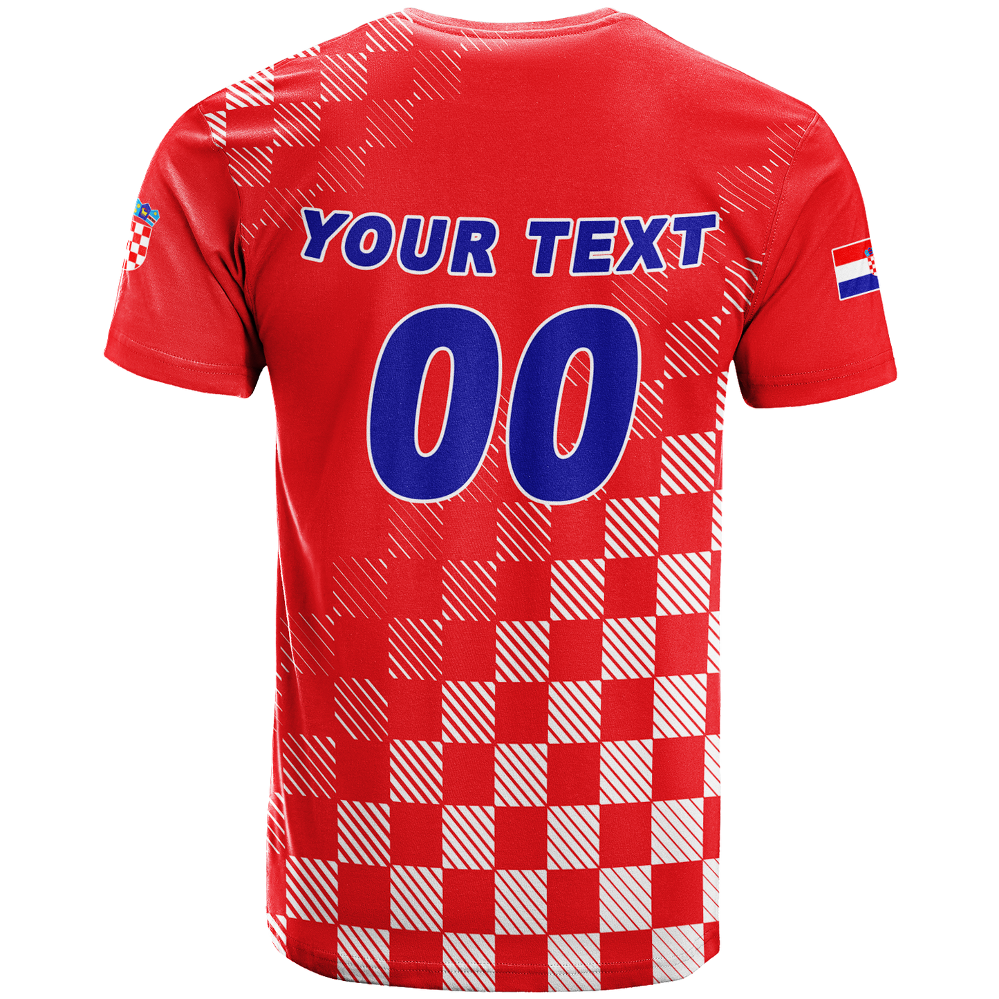 Custom Croatia Football 2022 Champions Pride T-Shirt Red Graphic Tee