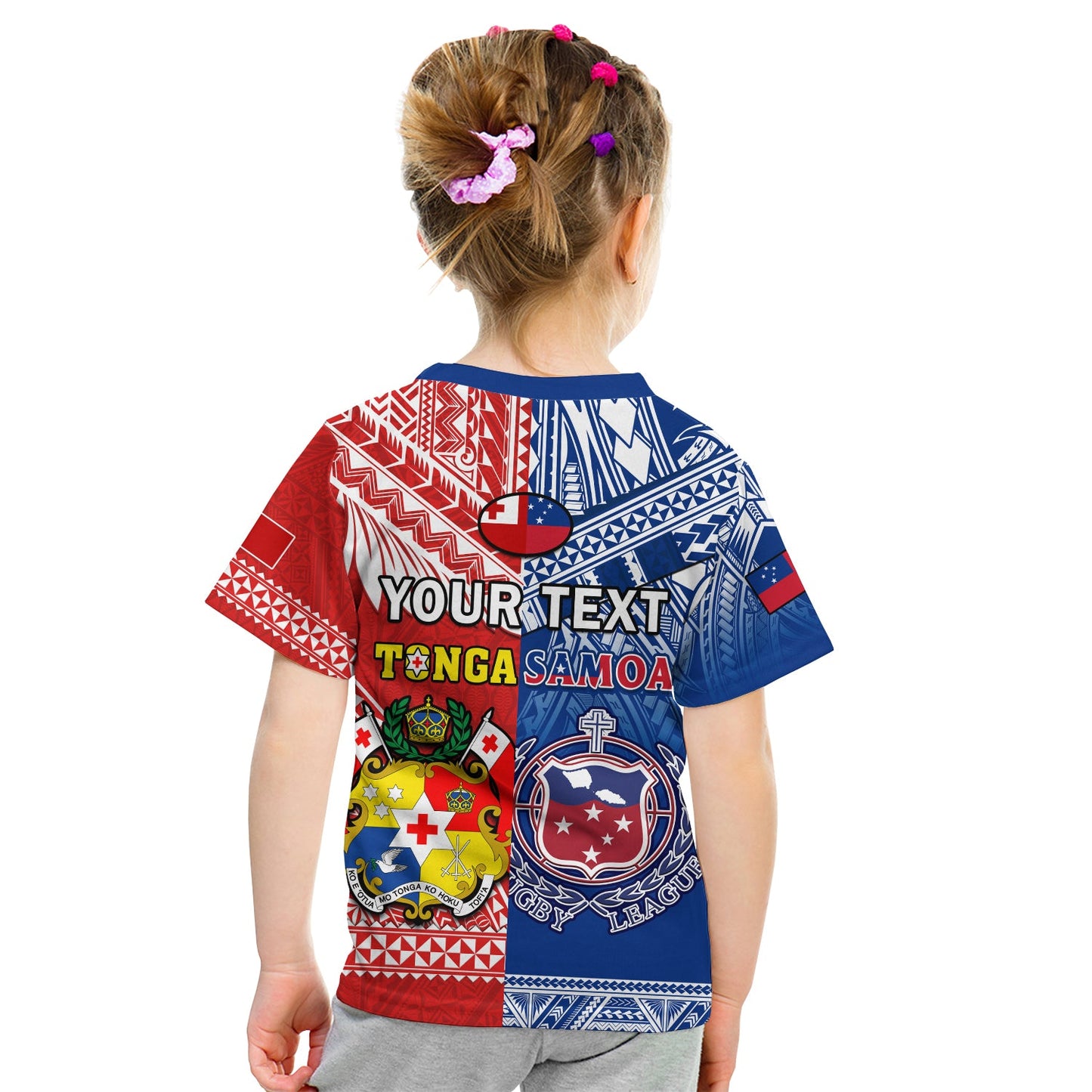 Custom Mate MaA Tonga And Toa Samoa Rugby T-Shirt Polynesian Pattern Graphic Tee