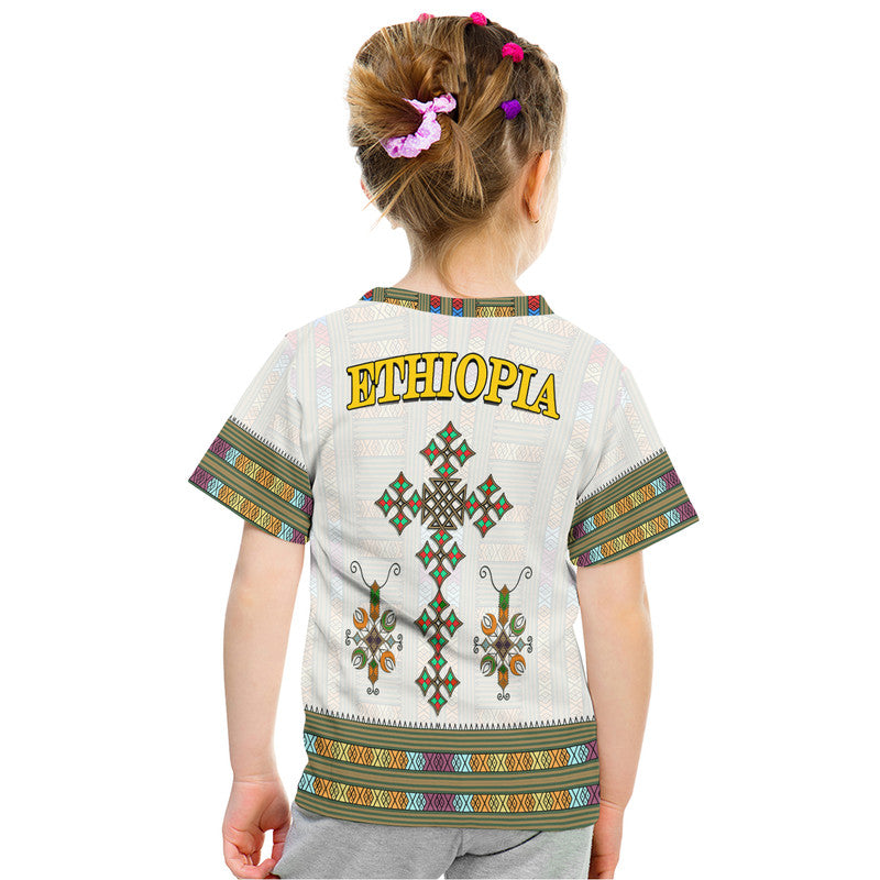 Ethiopia T-Shirt Ethiopian Tibeb Pattern Style Graphic Tee