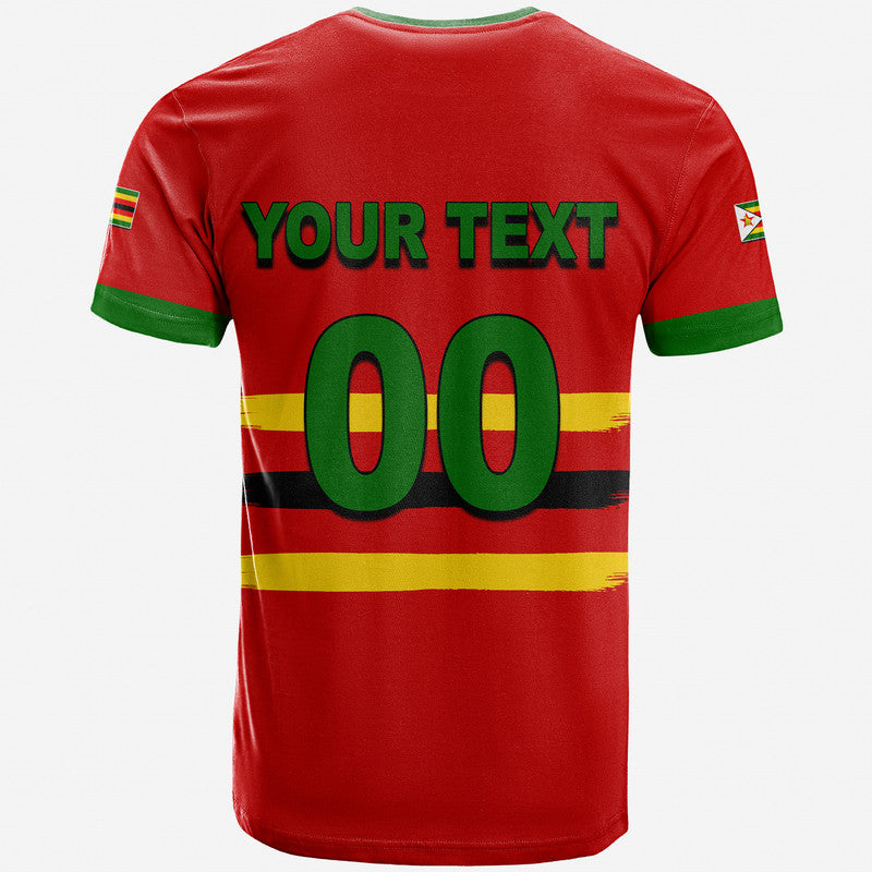 Custom Zimbabwe Cricket Jersey T-Shirt Graphic Tee