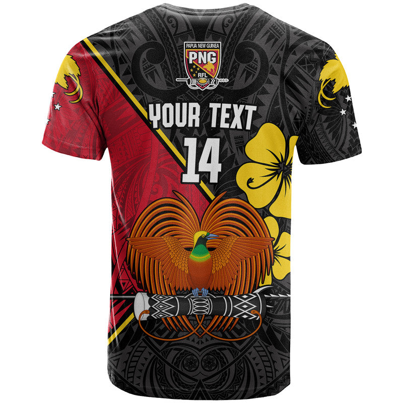 Custom The Kumuls PNG T-Shirt Papua New Guinea Polynesian Dynamic Style Black Graphic Tee