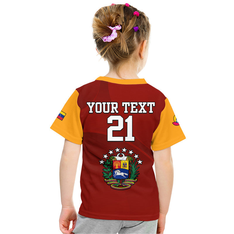 Custom Venezuela Baseball T-Shirt Venezuela Coat Of Arms Graphic Tee