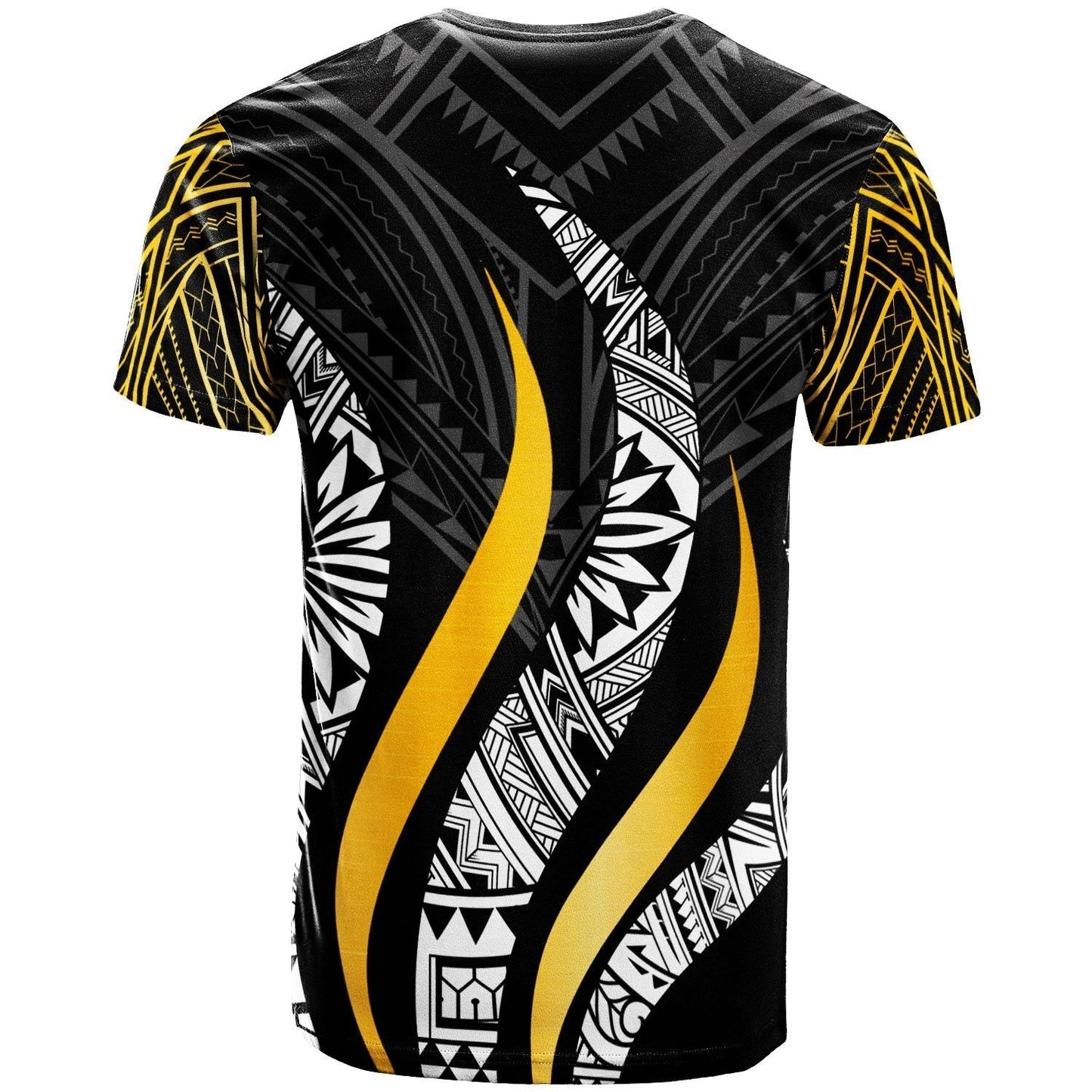 Philippines Custom Personalised T-Shirt Philippines Strong Fire Pattern Gold Graphic Tee
