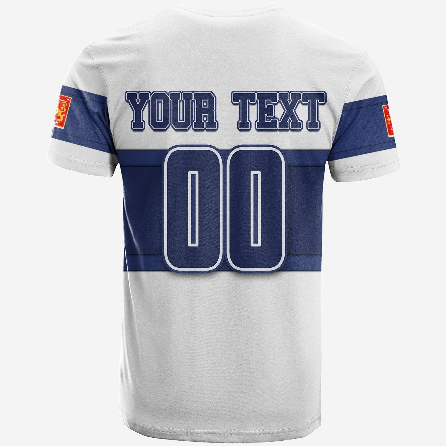 Custom Finland Hockey Suomi T-Shirt White Graphic Tee