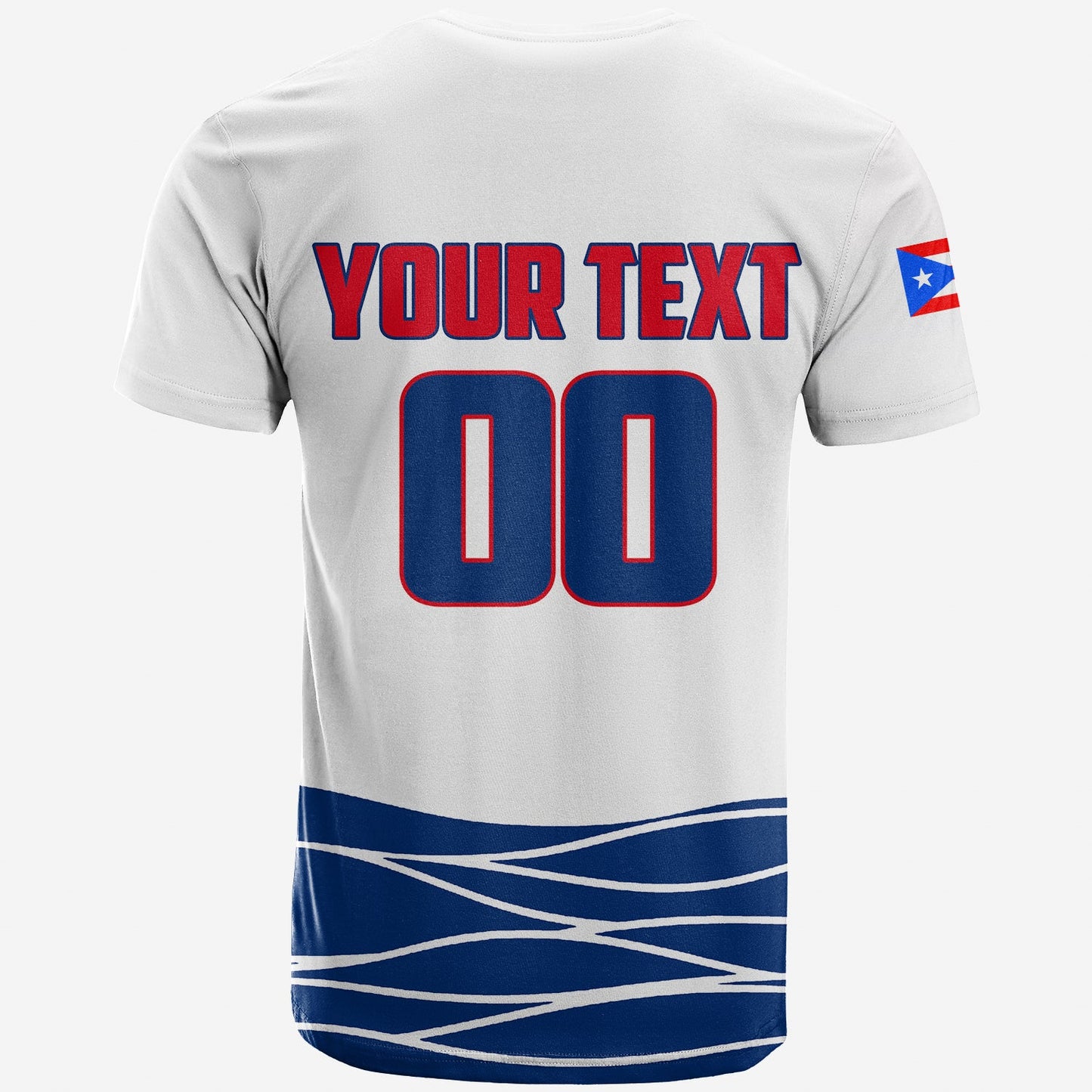 Custom Baseball Puerto Rico T-Shirt Graphic Tee