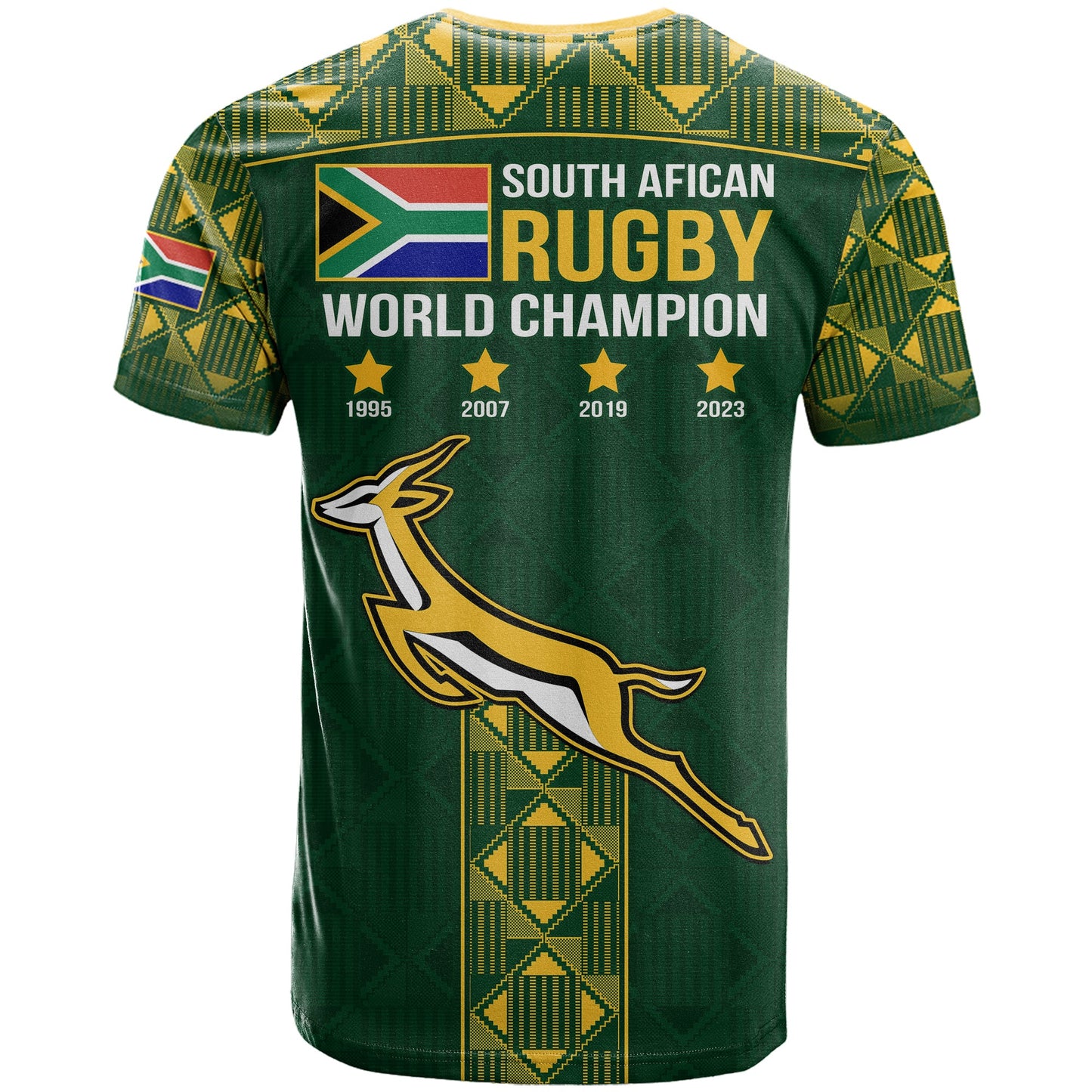 Springboks Rugby T-Shirt South Africa History Champions Graphic Tee
