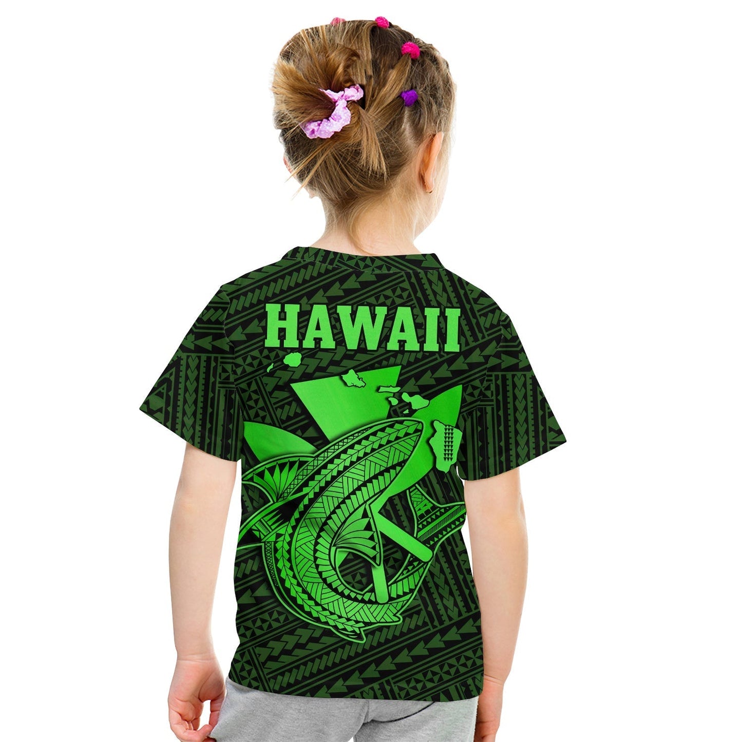 Custom Hawaii T-Shirt Kakau Kanaka Maoli Combine Polynesian Shark Ver.02 Graphic Tee