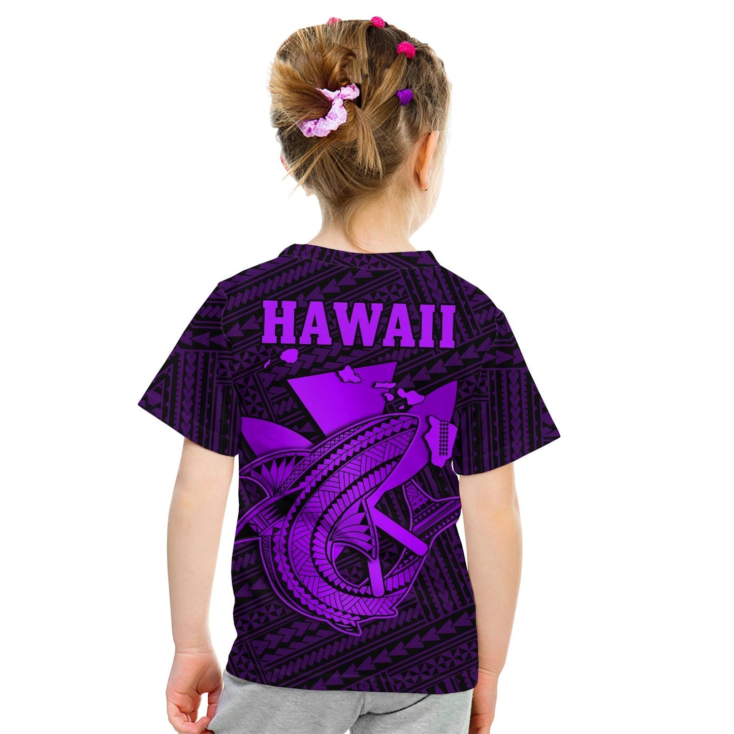 Custom Hawaii T-Shirt Kakau Kanaka Maoli Combine Polynesian Shark Ver.05 Graphic Tee