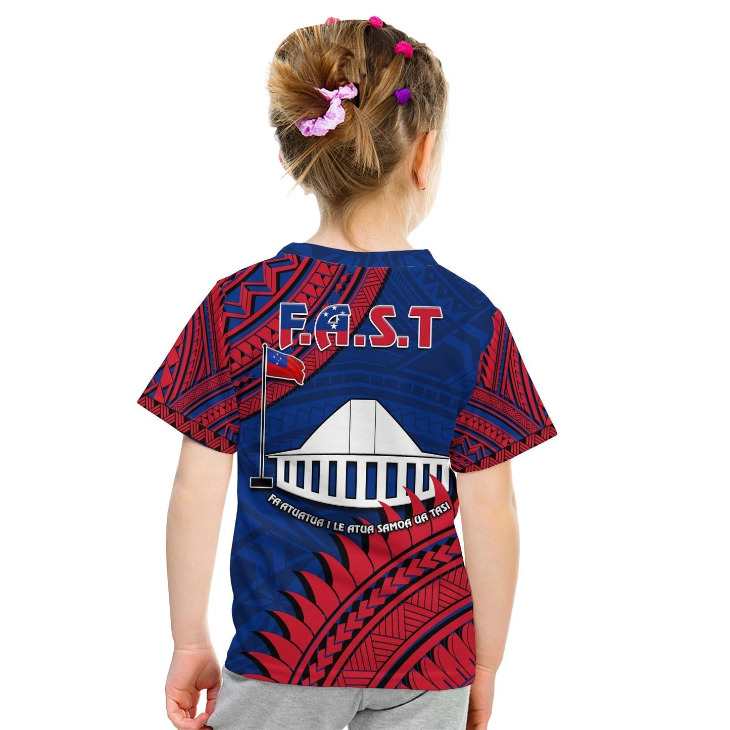 F.A.S.T Samoa T-Shirt Samoan Coat Of Arms Polynesian Pattern Graphic Tee