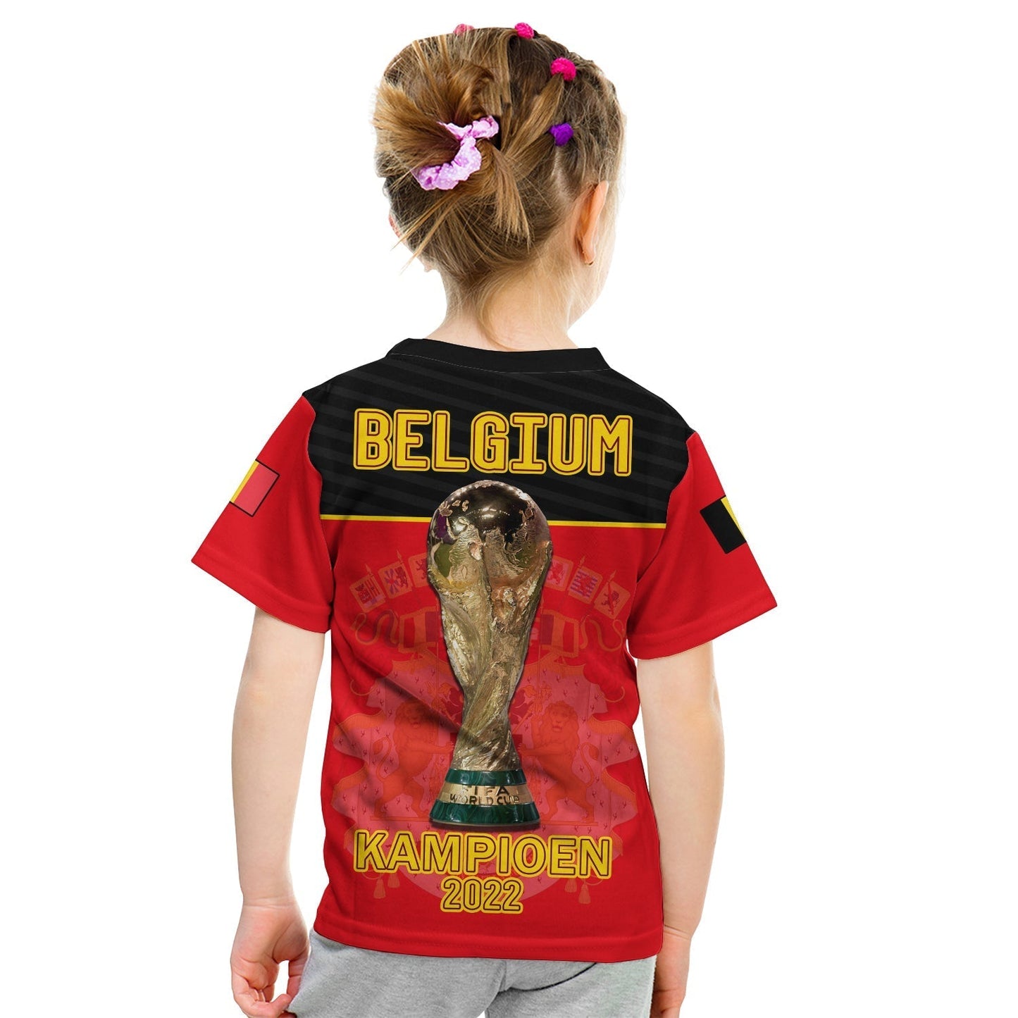 Belgium T-Shirt Football 2022 De Rode Duivels Sporty Style Graphic Tee