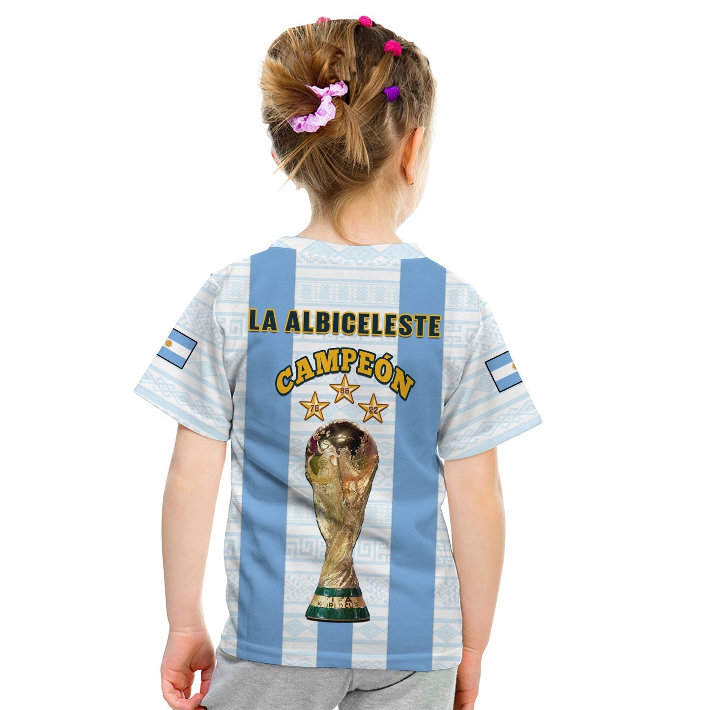 Argentina Football T-Shirt World Cup La Albiceleste 3rd Champions Proud Graphic Tee