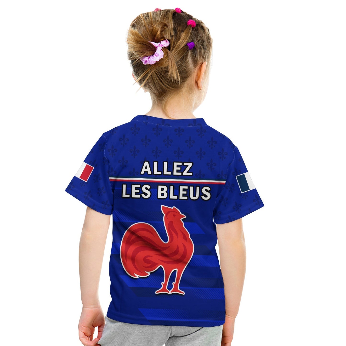 France Rugby T-Shirt Outgoing Tour Allez Les Bleus Graphic Tee