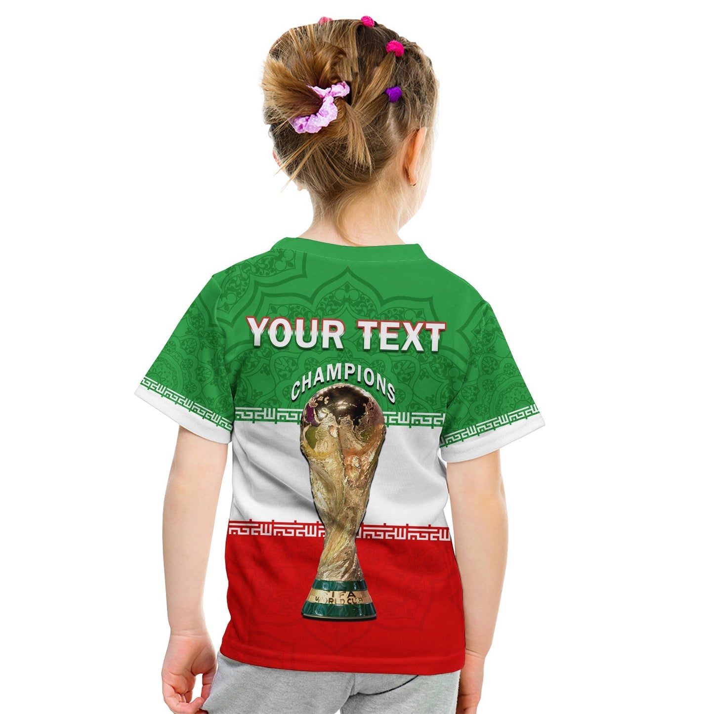 Custom Iran Football T-Shirt Team Melli Champions World Cup 2022 Graphic Tee