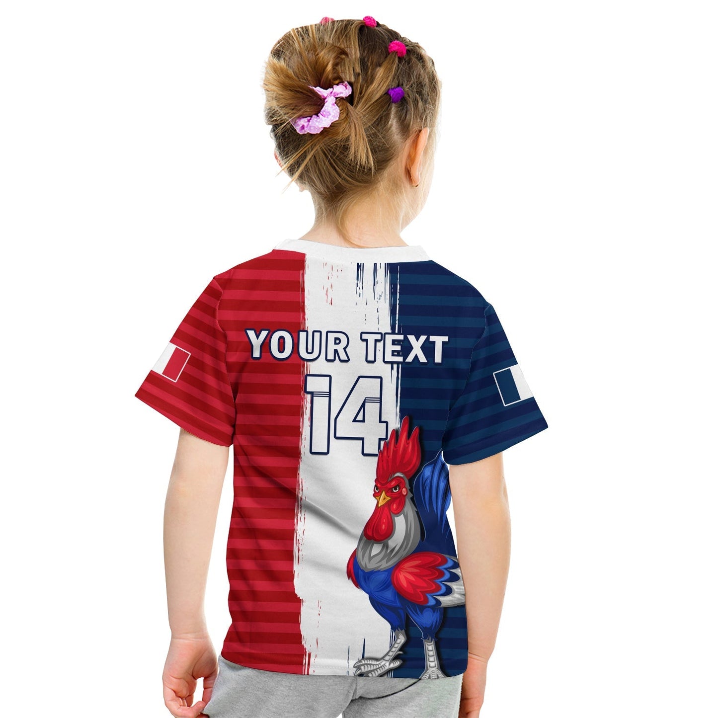 Custom France Football T-Shirt Les Bleus Champions World Cup 2022 Graphic Tee