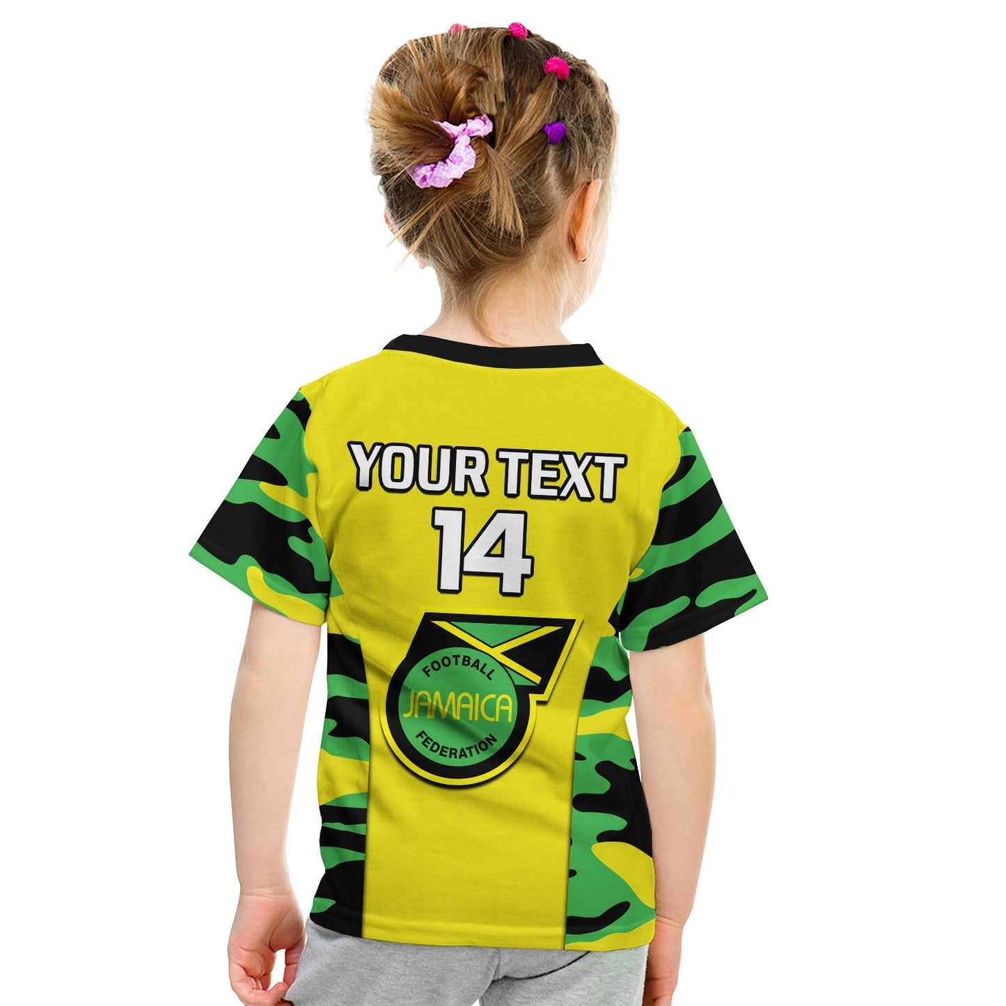 Custom Jamaica Football T-Shirt Reggae Girlz Cup Of Nations Ver.02 Graphic Tee