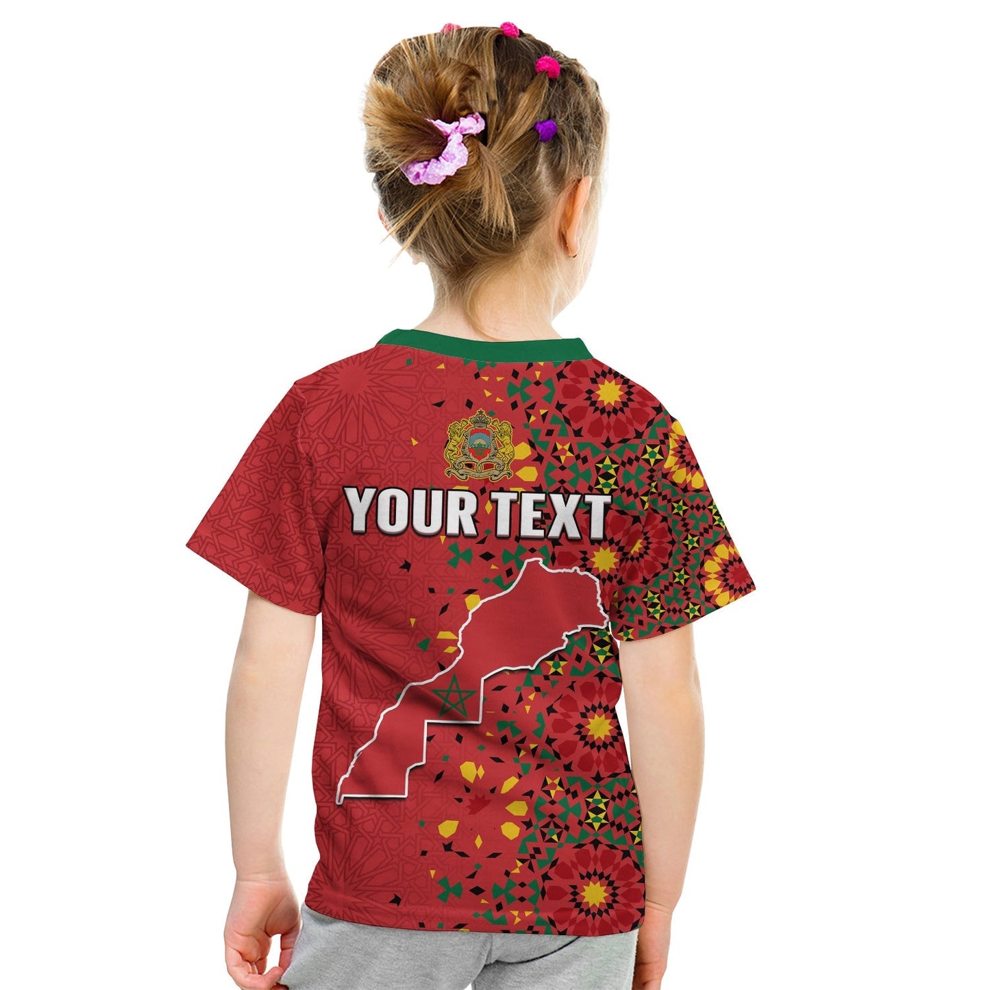 Custom Morocco Western Sahara T-Shirt Map Red Moroccan Is Always In My Heart Graphic Tee