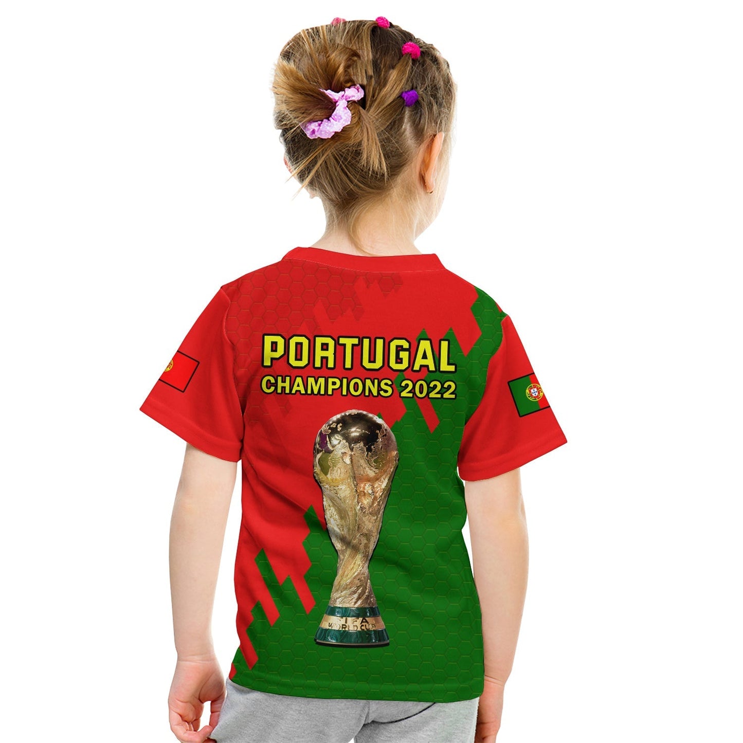 Portugal Football T-Shirt Champions WC 2022 Graphic Tee