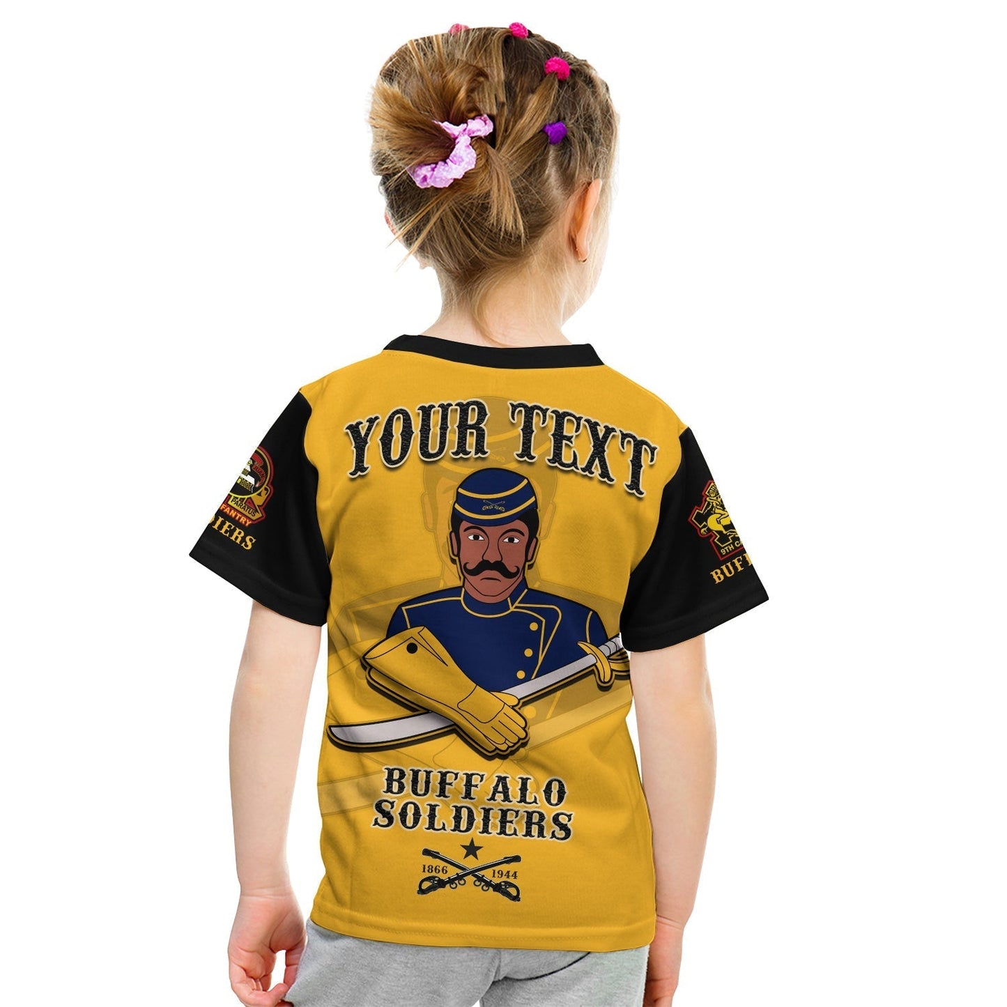 Custom Buffalo Soldiers T-Shirt Motorcycle BSMC Club Graphic Tee