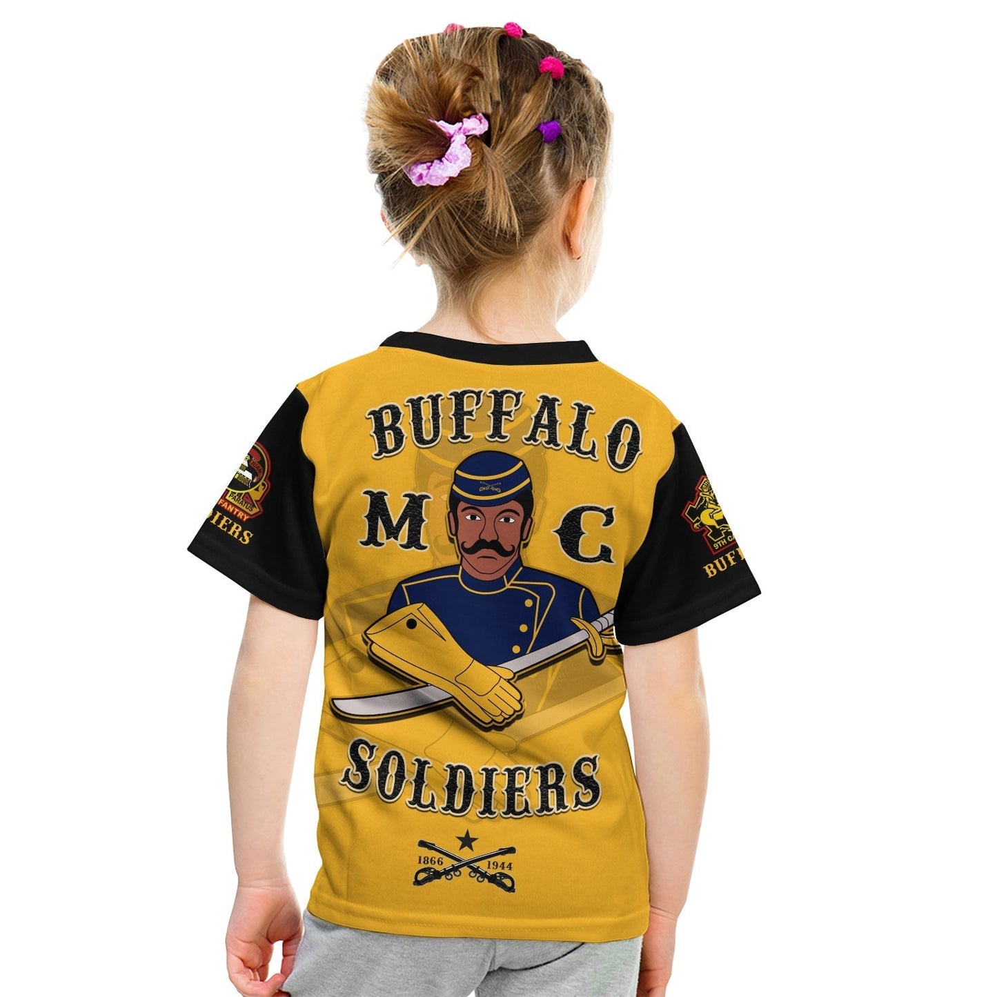 Buffalo Soldiers T-Shirt Motorcycle BSMC Club Graphic Tee