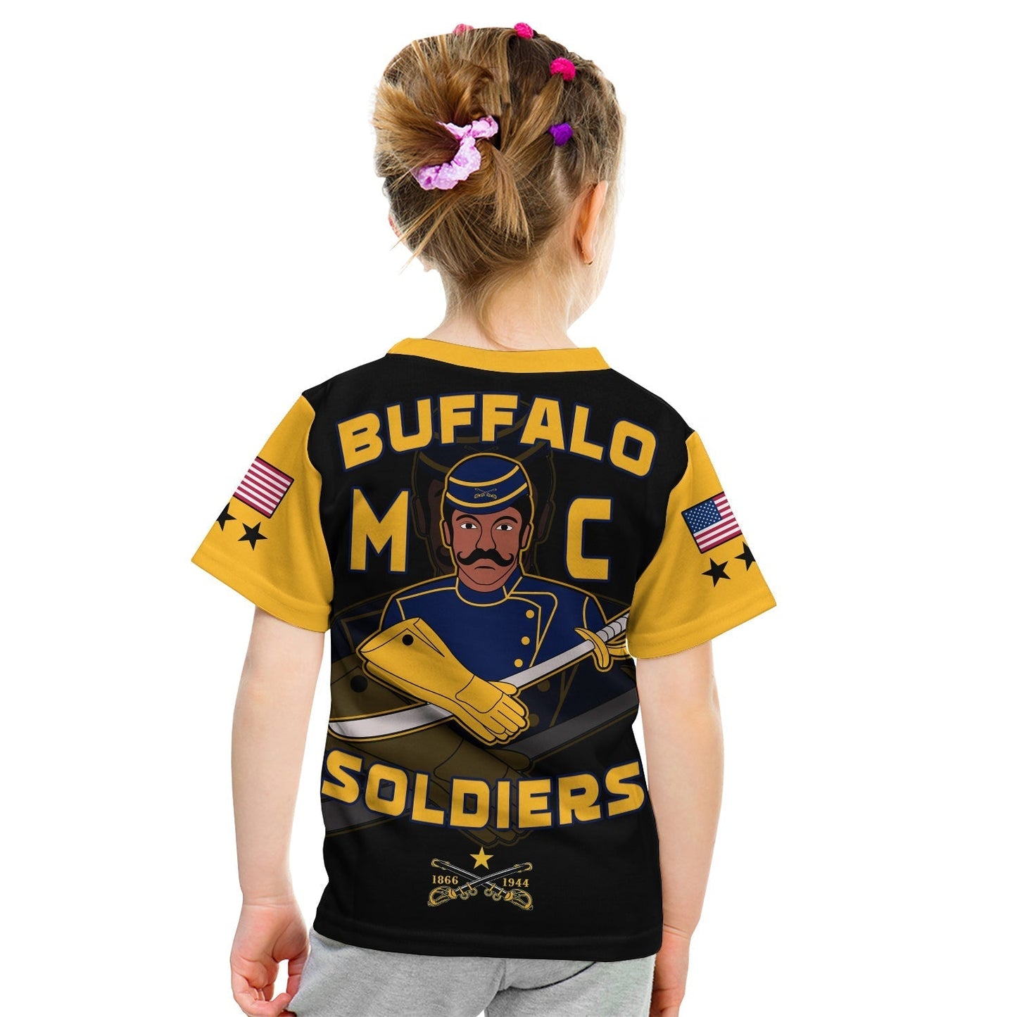 Buffalo Soldiers T-Shirt BSMC Club Adore Motorcycle Graphic Tee
