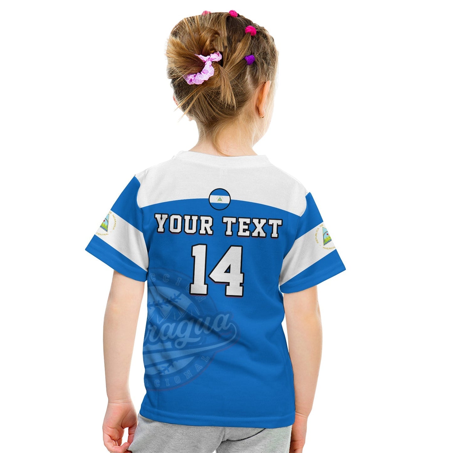 Custom Nicaragua T-Shirt Baseball Graphic Tee