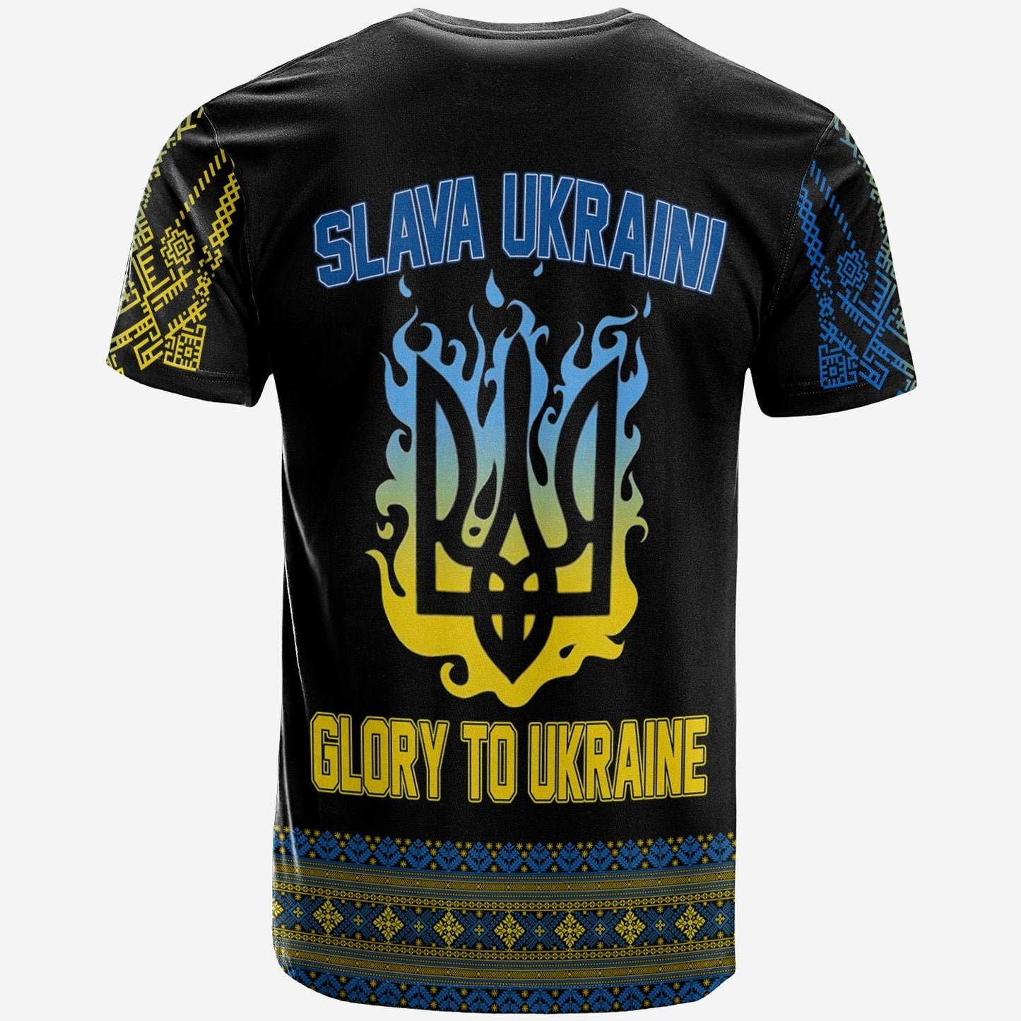 Ukraine Folk Patterns Folk Pattern T-Shirt Slava Ukraini Graphic Tee