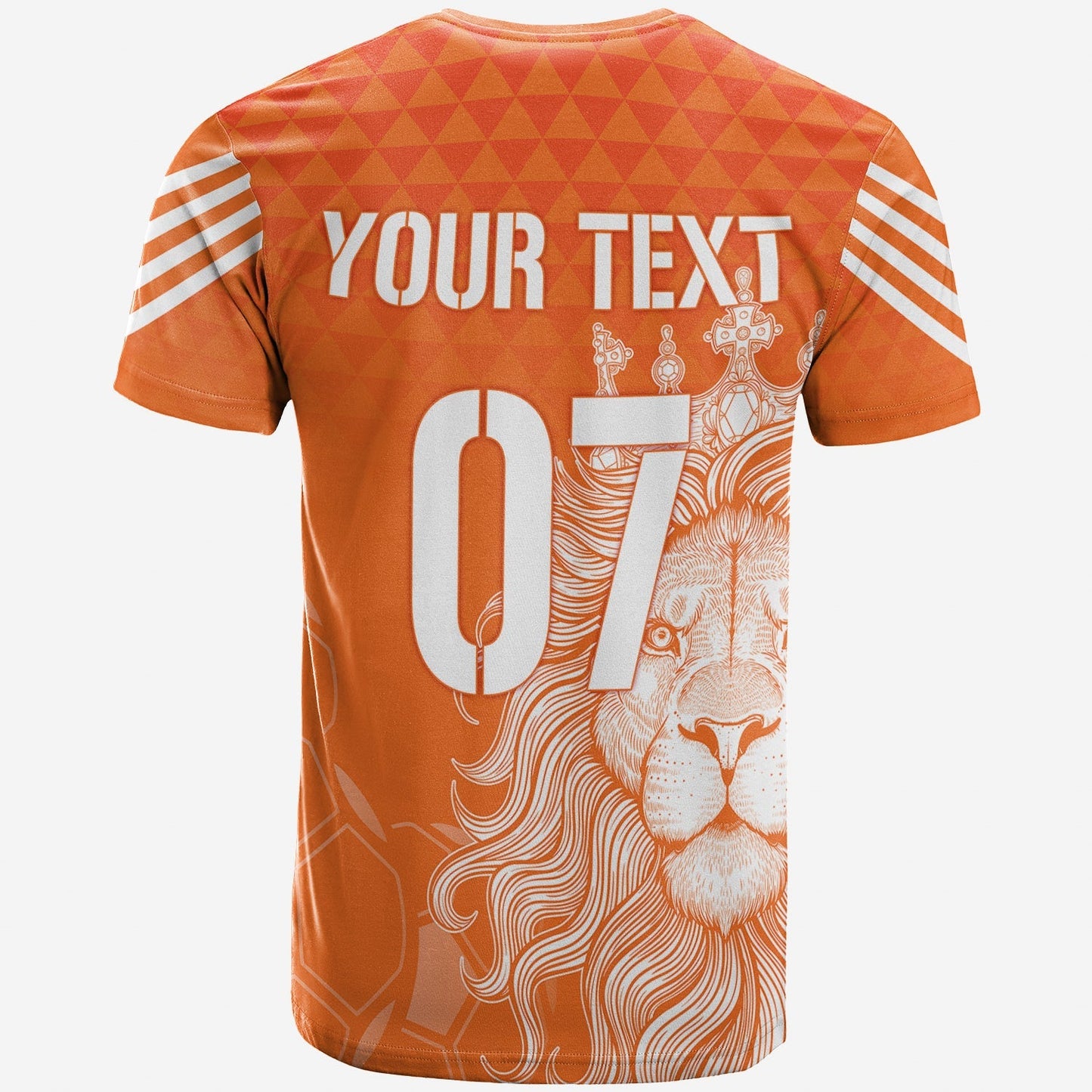 Personalised Netherlands World Cup 2022 T-Shirt Oranje Lions Graphic Tee