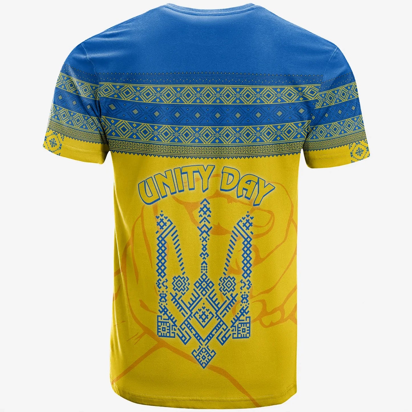 Ukraine Unity Day T-Shirt Folk Style Graphic Tee