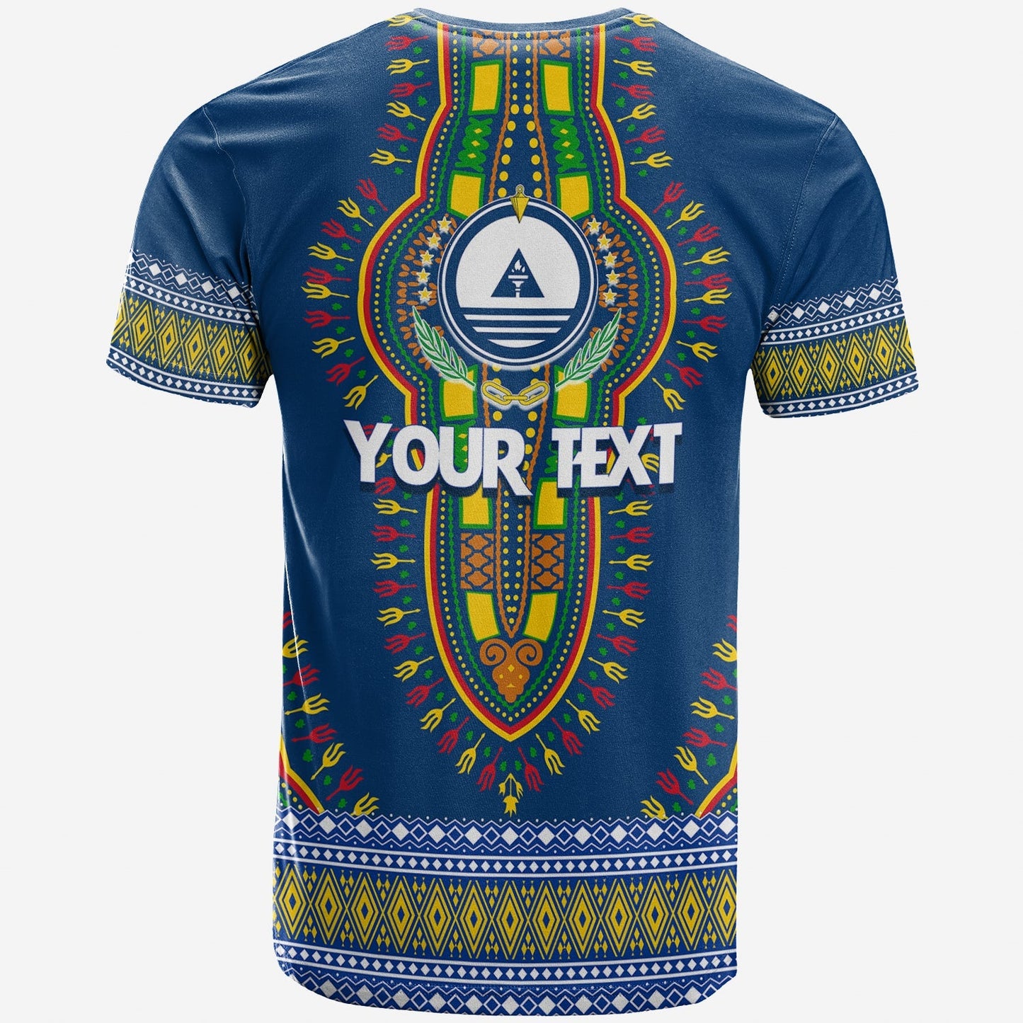 Kabu Verdi Dashiki Design Personalised T-Shirt Proud Cape Verdean Graphic Tee