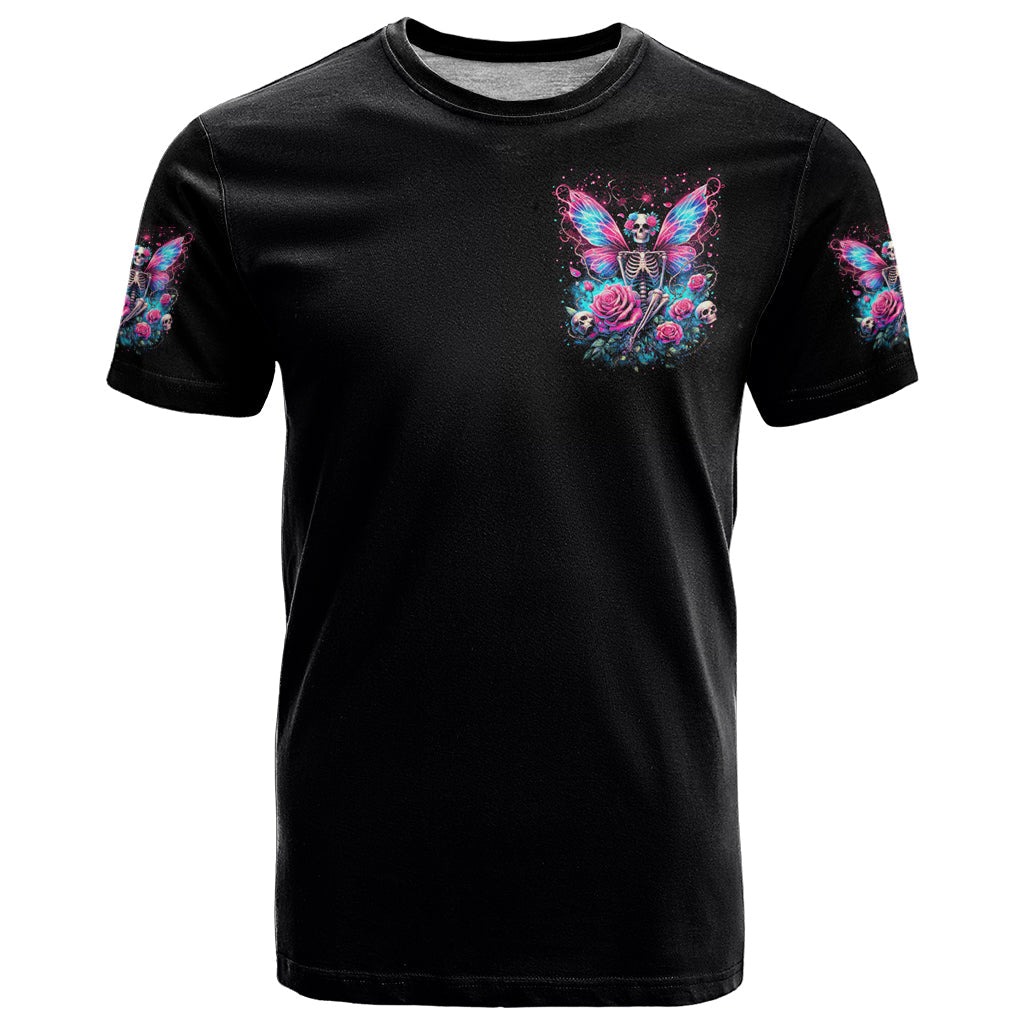 Fairy Skull T-Shirt This Girl Powered By Bitch Dust Graphic Tee