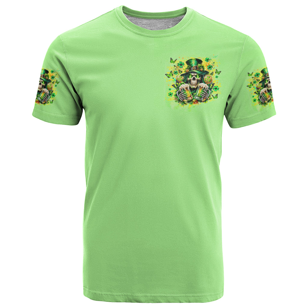 Irish Skull T-Shirt The Devil Whispered To Me I'm Coming For You Graphic Tee