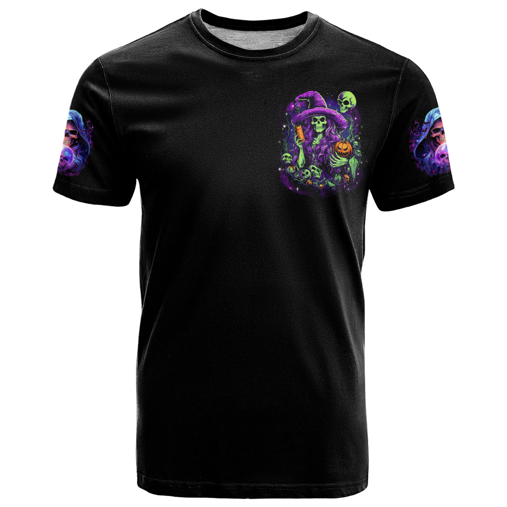Witch Skull T-Shirt Don't Make Me Get The Flying Monkey Graphic Tee