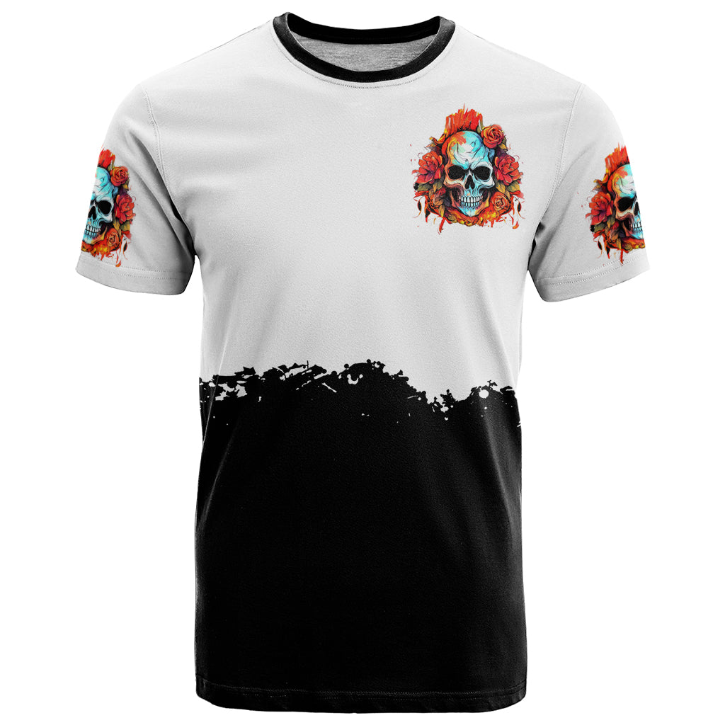 Death Skull T-Shirt I Never Alone My Demon With Me 24/7 Graphic Tee