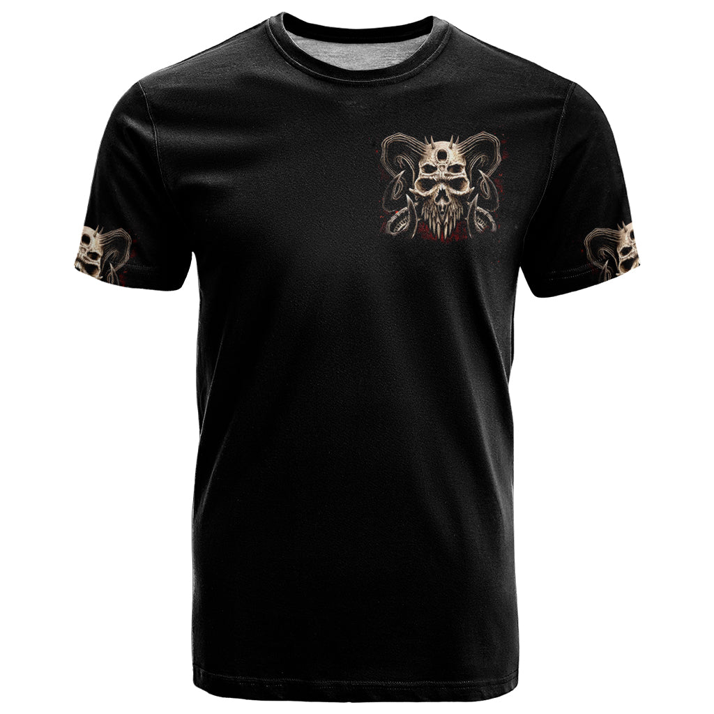 Flower Skull T-Shirt I Try To Avoid Drama Graphic Tee