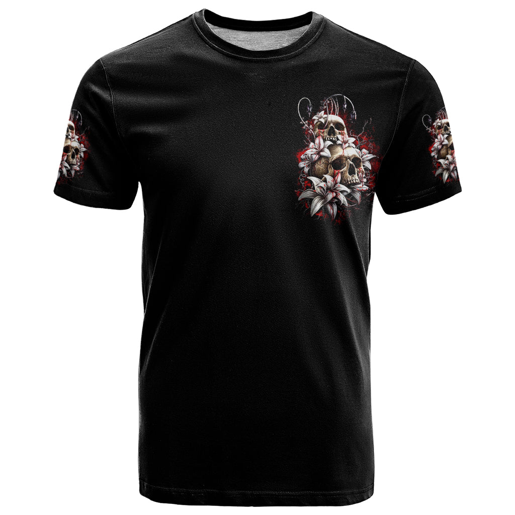 Moon Skull T-Shirt Hello Darkness My Old Friend Moon Graphic Tee