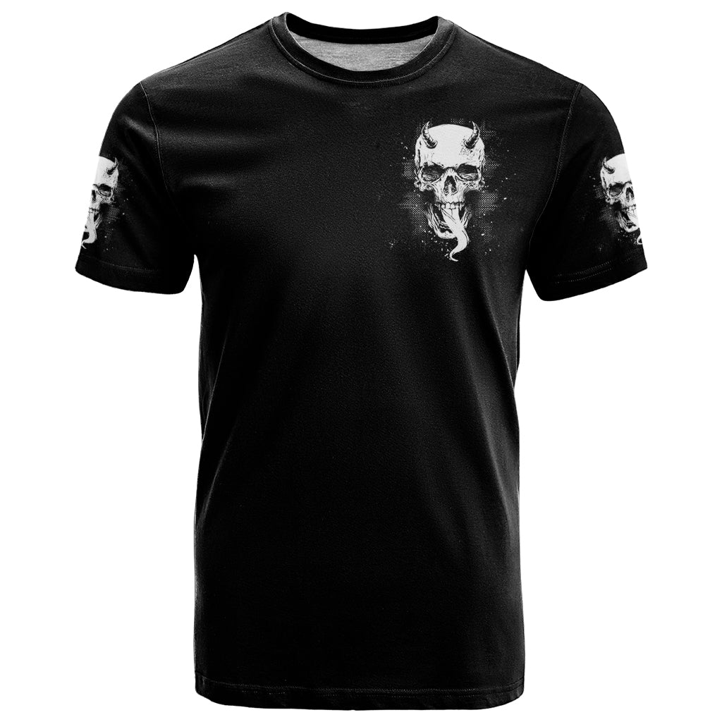 Thunder Skull T-Shirt My Demon Hide Inside My Head Graphic Tee
