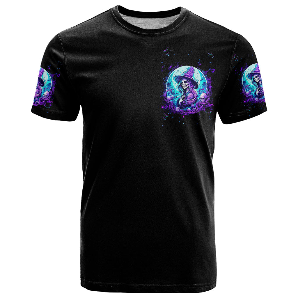 Witch Skull T-Shirt My Mother Didn't Raise A Princess She Trained A Witch Graphic Tee