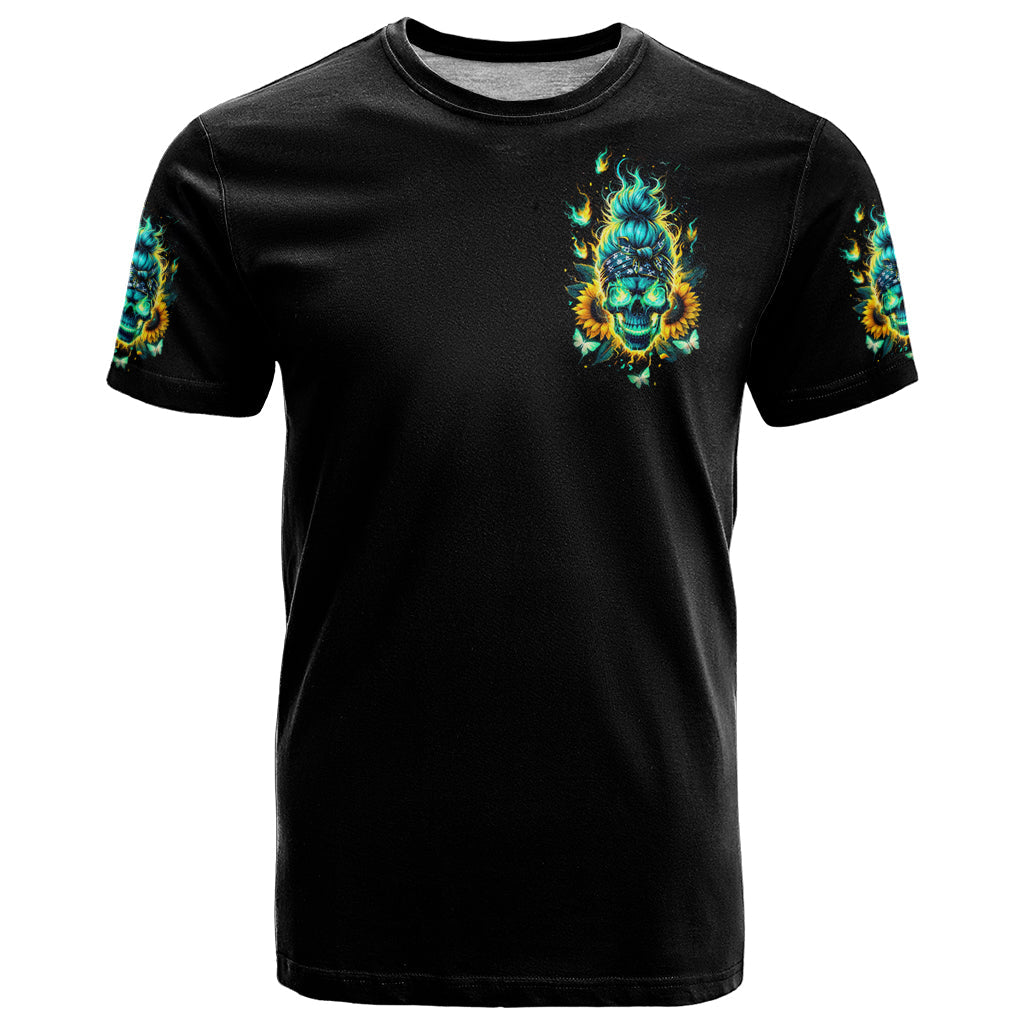 Flame Skull T-Shirt The Good Girl In Me Got Tired Of The Bullshit Graphic Tee