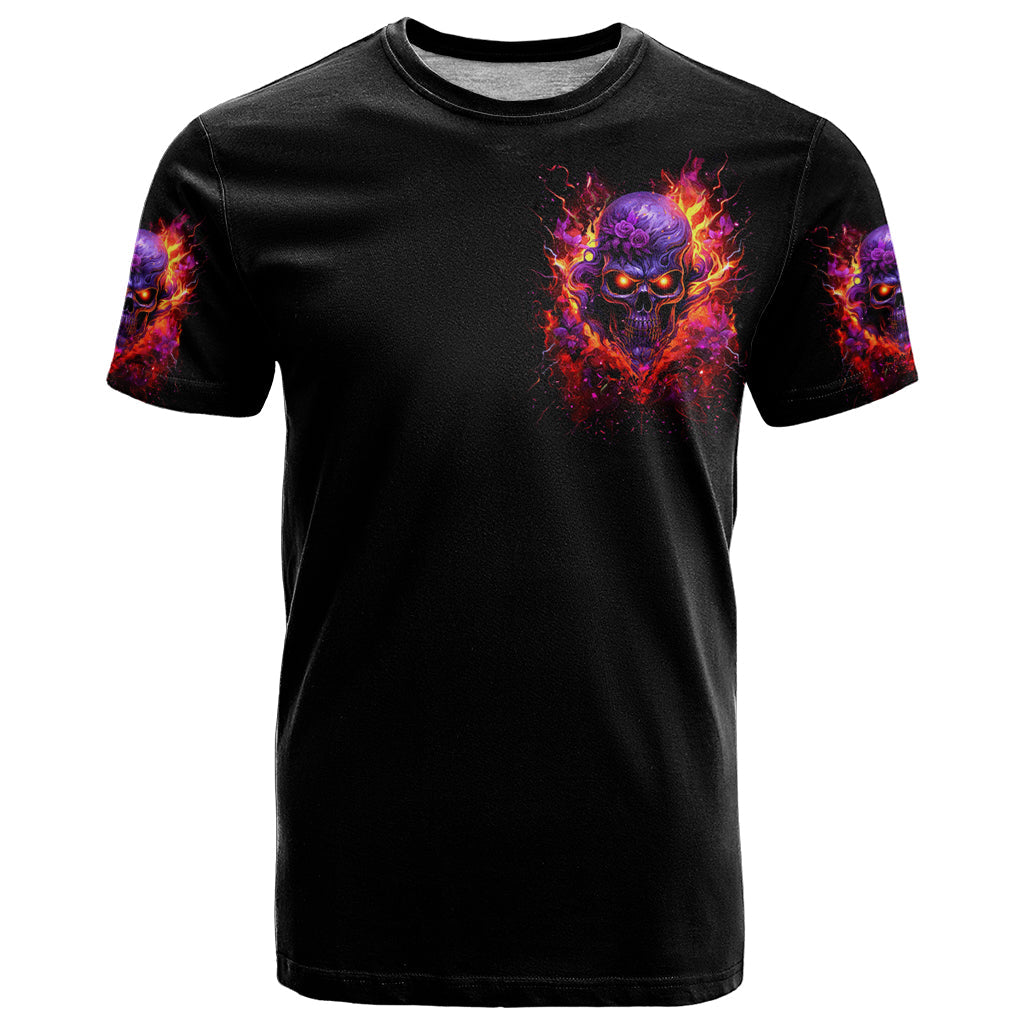Flame Skull T-Shirt Judge Me When You Reperfect Otherwise Shut Up Graphic Tee
