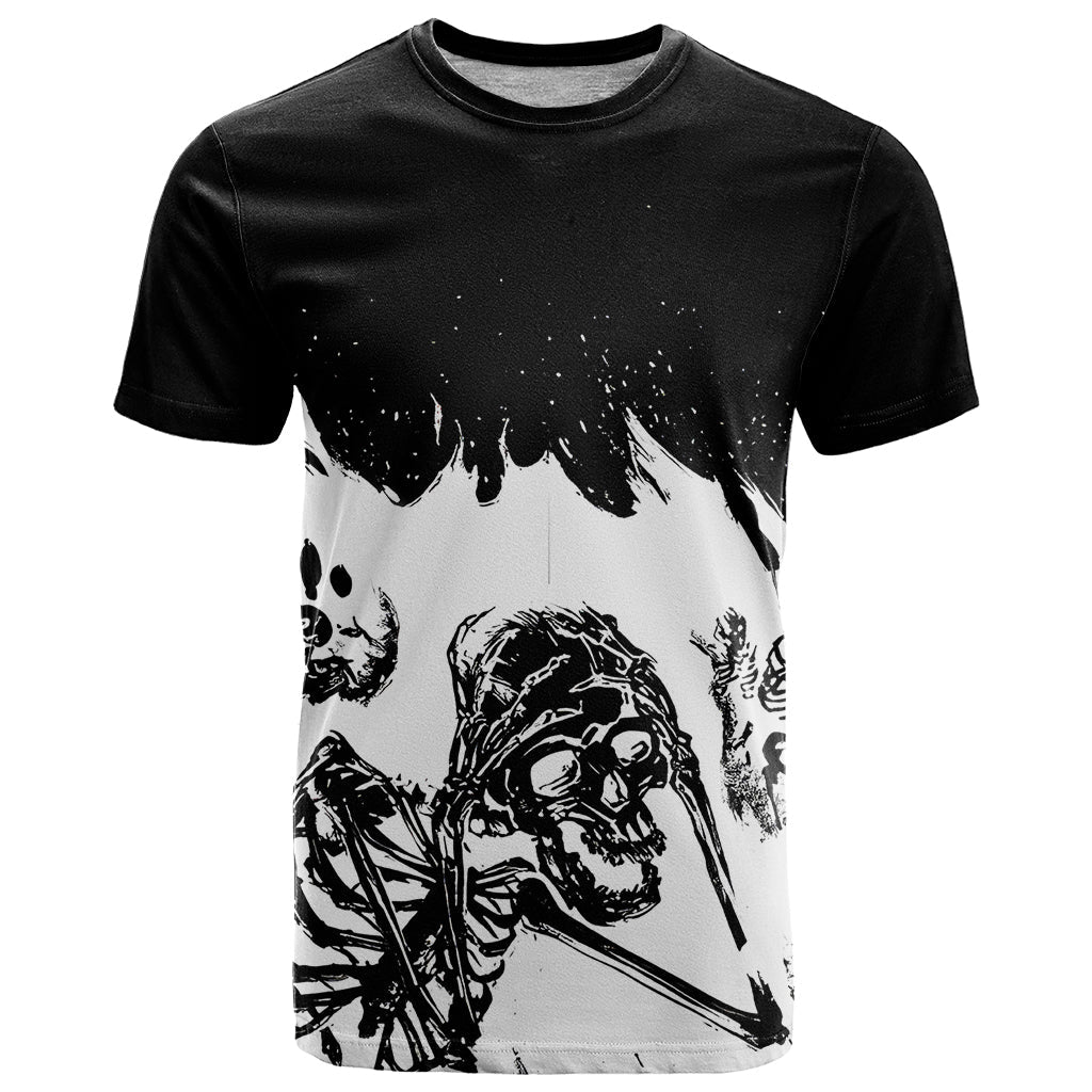 Fire Skull T-Shirt Scream In Fire Graphic Tee