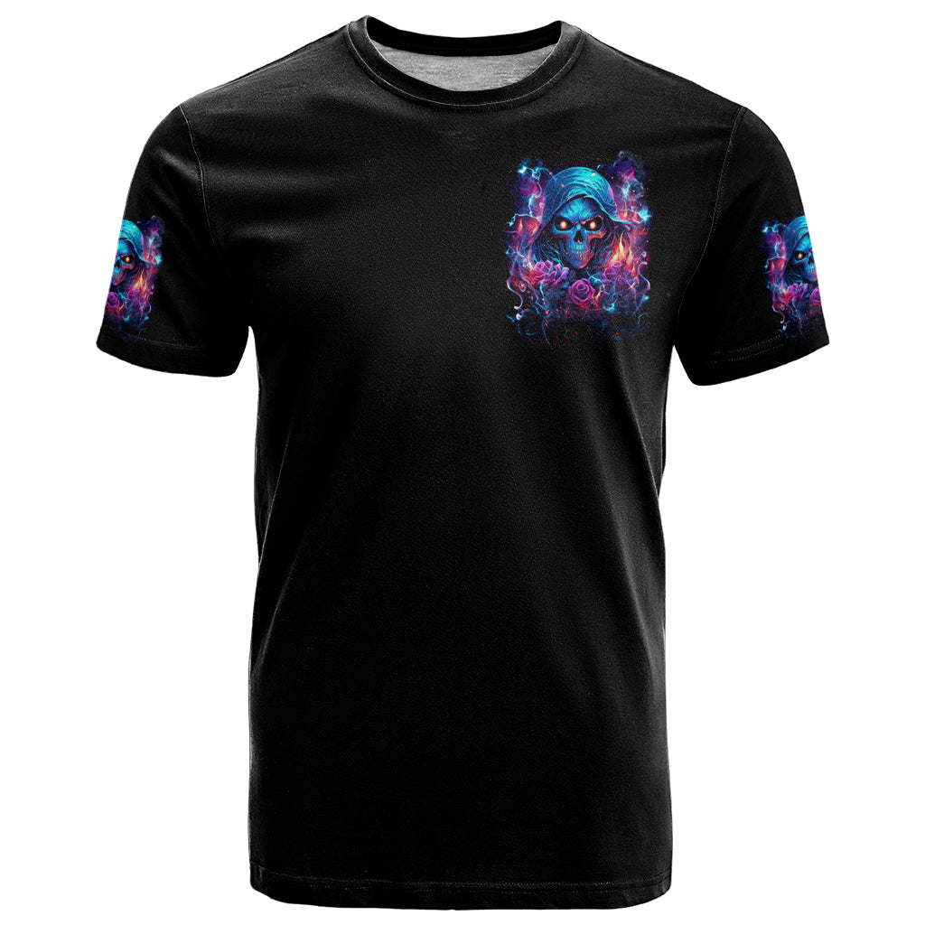 Flame Skull T-Shirt While You Are Talking Behind My Back Freel Free To Bend Down And Kiss My Ass Graphic Tee
