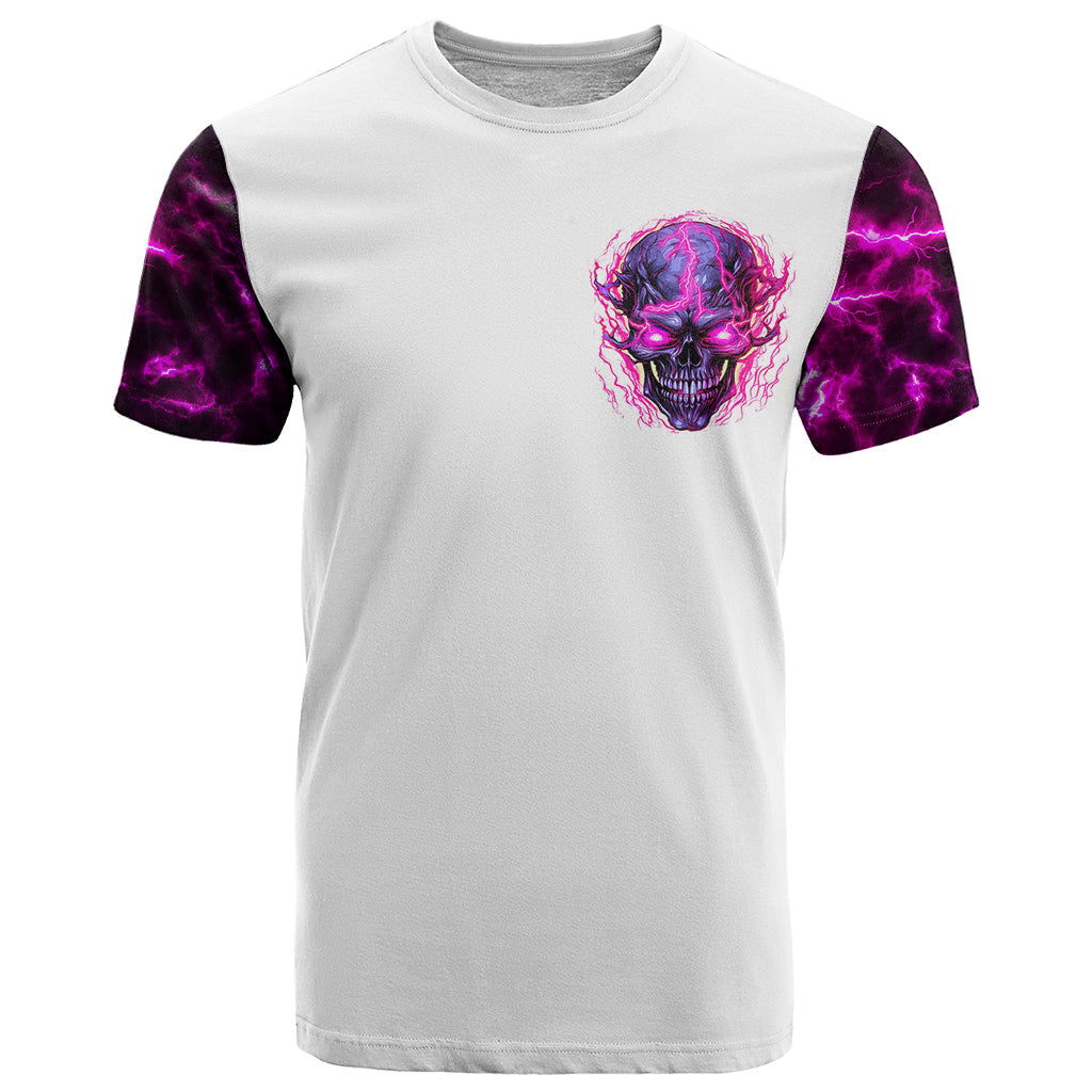 Lighting Skull T-Shirt i'm A Grumpy Old Lady Don't Ask Stupid Graphic Tee