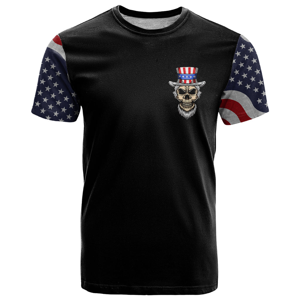American Skull T-Shirt In Gun We Trust Graphic Tee