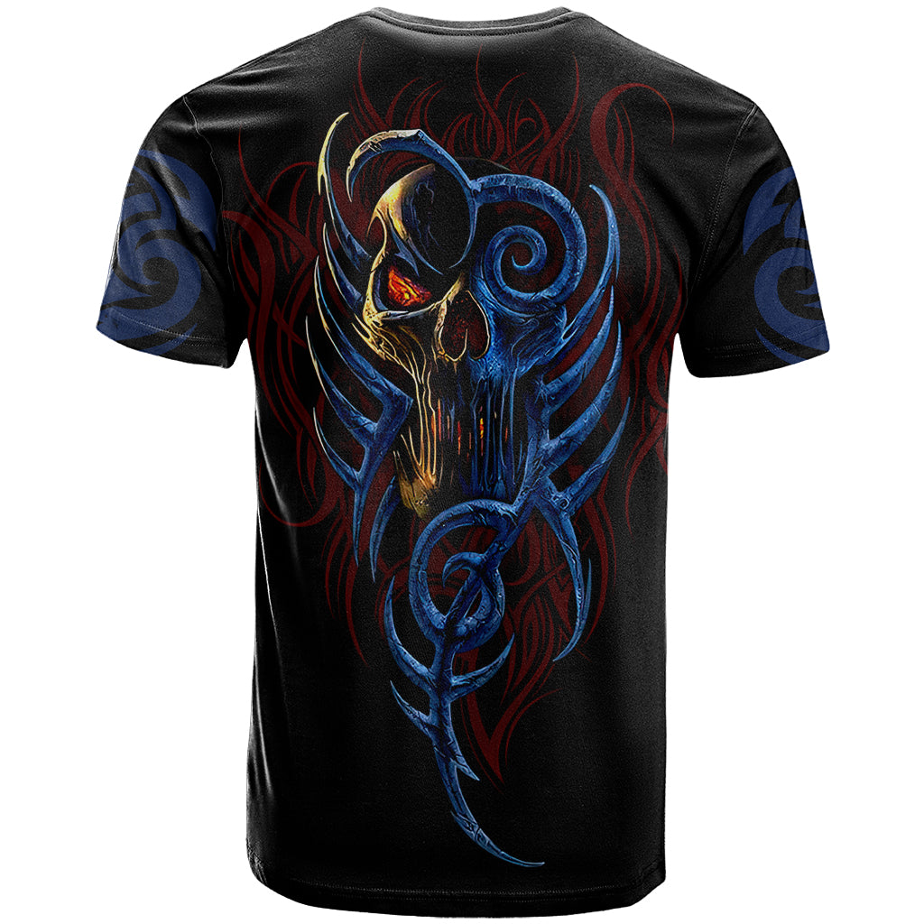 Devil Skull T-Shirt Devil Face Scream Graphic Tee