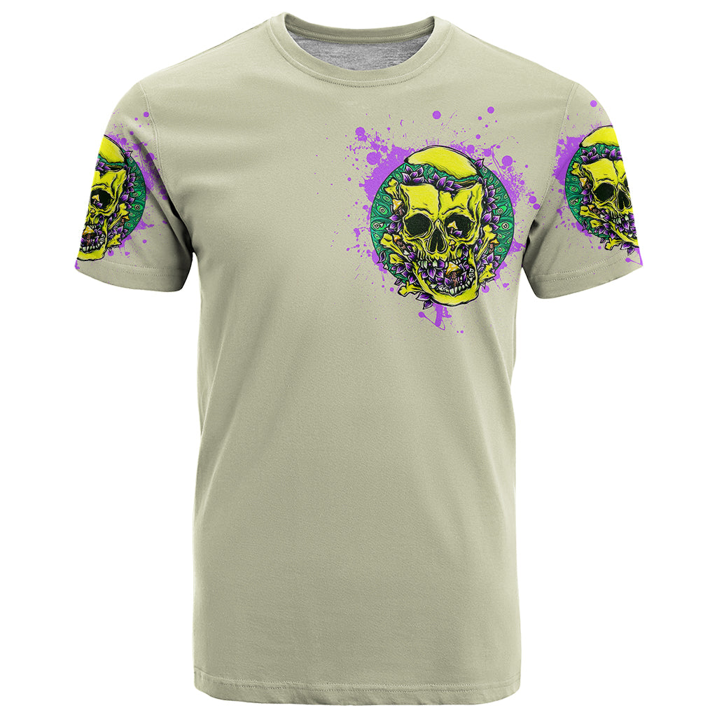 Flower Skull T-Shirt Iam Who Iam Your Approval Isn't Need Graphic Tee