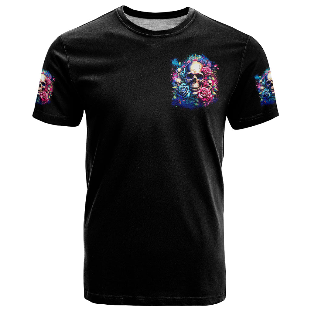 Rose Skull T-Shirt Assuming I Was Like Most Girls Was Your First Mistake Graphic Tee
